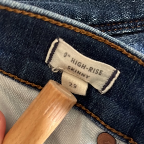 Madewell 9”inch high rise skinny - Picture 4 of 8
